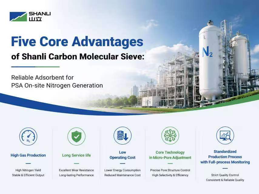 Five Core Advantages of Shanli Carbon Molecular Sieve: Reliable Adsorbent for PSA On-site Nitrogen Generation